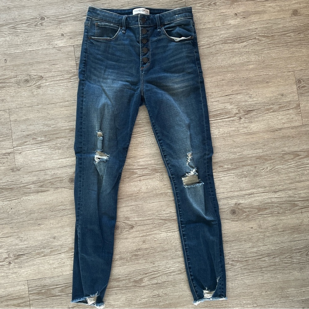 Abercrombie & Fitch Super Skinny Ankle High Rise - Tall